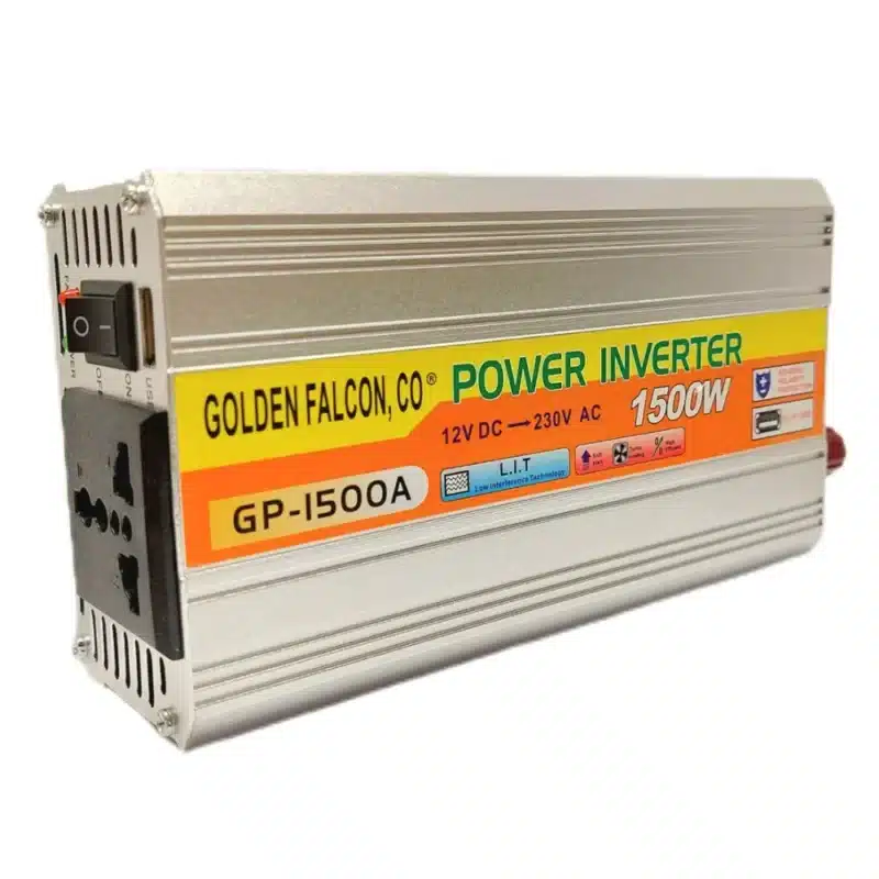 اینورتر ۱۲ ولت به ۲۲۰ ولت ۱۵۰۰ وات گلدن فالکن مدل GP-1500A​