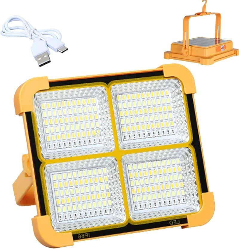 چراغ پروژکتوری شارژی مغناطیسی Portable ضدآب مناسب فضای باز و حیاط - تصویر 2