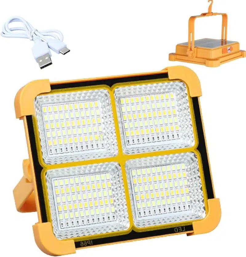چراغ پروژکتوری شارژی مغناطیسی Portable ضدآب مناسب فضای باز و حیاط - تصویر 2