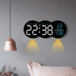 ساعت دیواری دیجیتال LED مدل YX-2808 نمایش دما و ریموت کنترل - تصویر 3