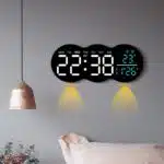 ساعت دیواری دیجیتال LED مدل YX-2808 نمایش دما و ریموت کنترل - تصویر 3