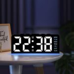 ساعت رومیزی دیجیتال مدل GH-8033 با نور Mood، دو آلارم، نمایش دما و تاریخ - تصویر 5