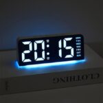 ساعت رومیزی دیجیتال مدل GH-8033 با نور Mood، دو آلارم، نمایش دما و تاریخ - تصویر 4