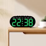 ساعت رومیزی دیجیتال چندکاره LED با نمایشگر دما و تقویم مدل GH-8035 - تصویر 2