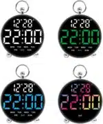 ساعت دیجیتال LED مدل GH8029 با آلارم دوگانه و نمایش تاریخ - تصویر 5