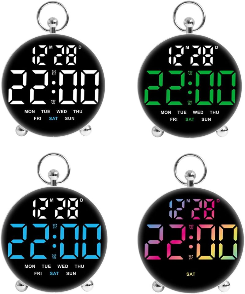 ساعت دیجیتال LED مدل GH8029 با آلارم دوگانه و نمایش تاریخ - تصویر 5