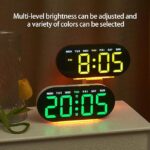 ساعت رومیزی دیجیتال چندکاره LED با نمایشگر دما و تقویم مدل GH-8035 - تصویر 3