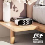ساعت رومیزی دیجیتال مدل GH9000 با نور Mood و شارژر بی‌سیم - تصویر 5