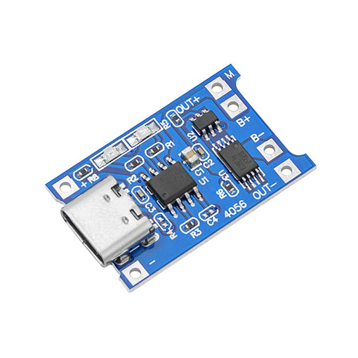TP4056-Type-C-Module ماژول شارژ باتری لیتیومی تک سل TP4056 محافظ دار Type-C