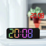 ساعت رومیزی دیجیتال RGB پروژکتوردار مدل GH0729 با تغییر رنگ خودکار - تصویر 4