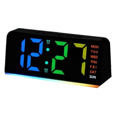 ساعت دیجیتال LED رومیزی مدل 0739 RGB