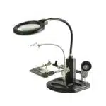 گیره مونتاژ حرفه‌ای TE-802 سایز بزرگ با ذره‌بین و چراغ LED - تصویر 2