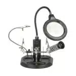 گیره مونتاژ حرفه‌ای TE-802 سایز بزرگ با ذره‌بین و چراغ LED - تصویر 3
