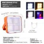 چراغ سیلابی LED خورشیدی آویز Solar Light مدل KC-SCP011 - تصویر 2